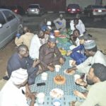 Muslims breaking their fast in Abuja