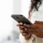 Mobile phone user