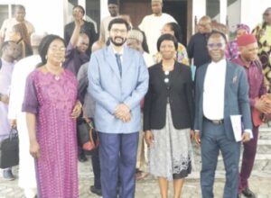Prof. Kumar (2nd left) with NUC accreditation officials