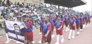 The march past
