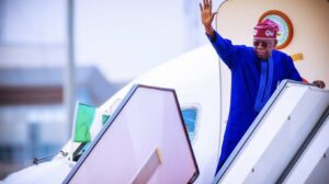 Tinubu on a foreign trip
