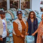 UN Women Country representative, Beatrice Eyong, Dr Diri and one of the beneficiaries.