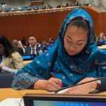 Natasha Akpoti-Uduaghan at the UN forumn