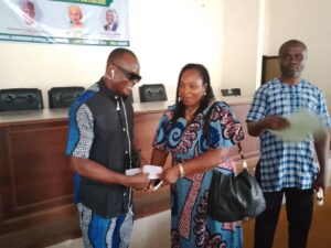 One of the beneficiaries being resettled