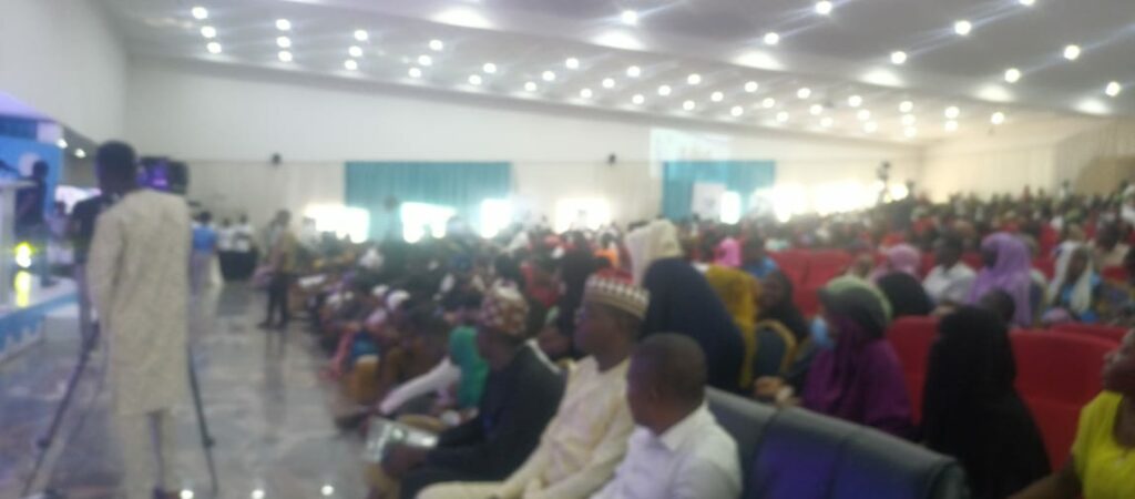 Thousands of students at the University of Maiduguri during the launch of UNICEF U-Report against cholera outbreak on Tuesday