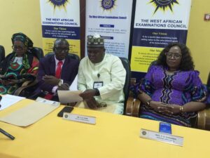 WACE HNO Dr. Amos Dangut flanked by senior management staff at the briefing on Thursday