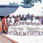 Booth 2 Booth at distribution of palliatives to party members in Nnewi South Local Government Area of Anambra State