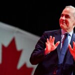 Canada’s Prime Minister Mark Carney on election night in Ottawa