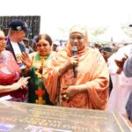 Minister of State for the Federal Capital Territory, Mariya Mahmoud, at the  official inauguration of phase 1 Kugbo international market constructed by the Abuja Investment Company Limited, (AICL)