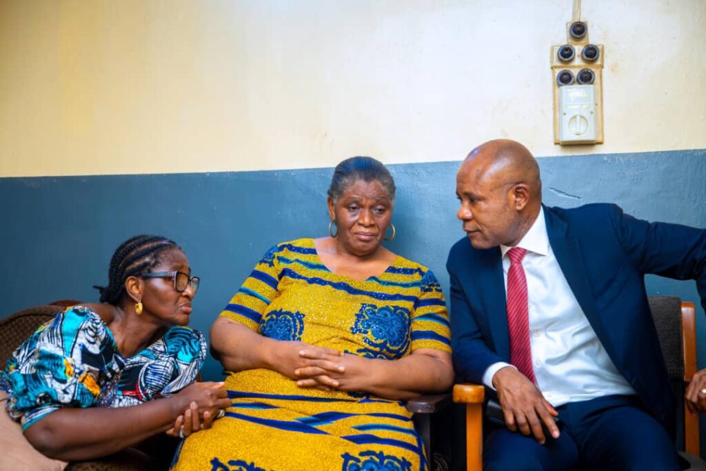 Governor Peter Mbah visits with family of late football coach Christian Chukwu