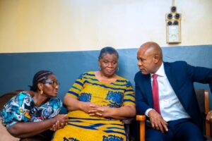 Governor Peter Mbah visits with family of late football coach Christian Chukwu