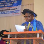 Dr Richard Otubaku, Provost Federal College of Education, Obudu presenting a matriculation address