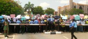 FCT nurses, teachers protest unpaid N70,000 minimum wage