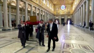Pope Francis buried