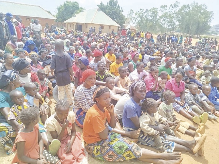 Displaced persons after the attack