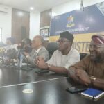 Lagos Health Commissioner Professor Akin Abayomi (third from right)