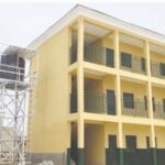 Newly renovated primary school building in Kano with the water facility.