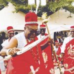 Ozonkpu Uche Nworah displays before other Ozo society members