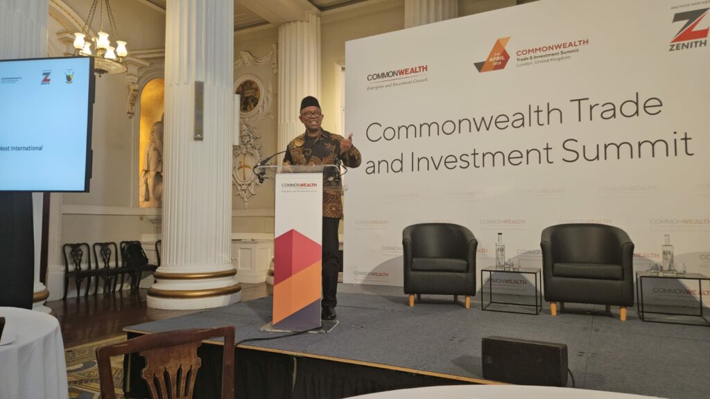 Peter Obi at the commonwealth event