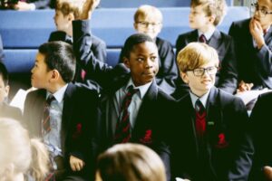 Pupils at the Rugby School, located in Eko Atlantic City, Lagos