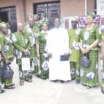 Rev Fr Andrew Abhulime, Worthy Brother Fabian Ewend pose with some members of KLSM