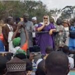 Senator Natasha rallies with supporters