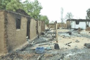 Some homes razed during the attacks