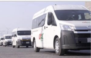 The brand new (2025) Toyota Hiace buses ABC Transport deployed to different routes for Easter travels