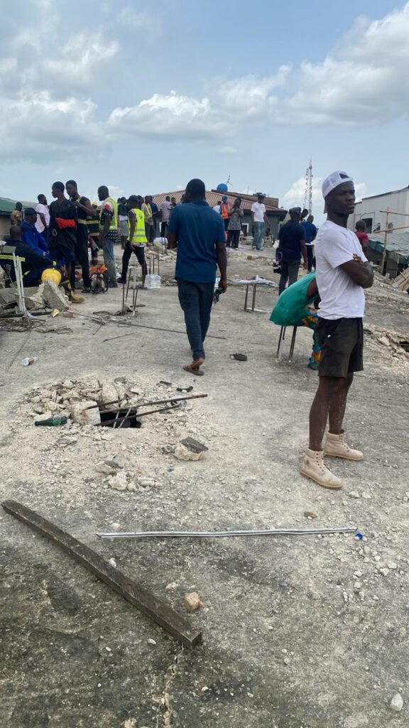 Ojodu building collapse in Lagos