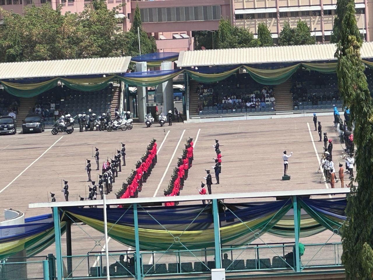 The Grand Parade/Procession of the maiden edition of National Police Day currently ongoing at Eagle Square, Abuja