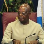 Rivers State Sole Administrator, Vice Admiral (retd) Ibok-Ete Ibas