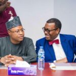 Kaduna Governor Uba Sani (L), AfDB President Akinwumi Adesina (R)