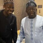 Presidential aide Abdulaziz Abdulaziz with President Bola Tinubu