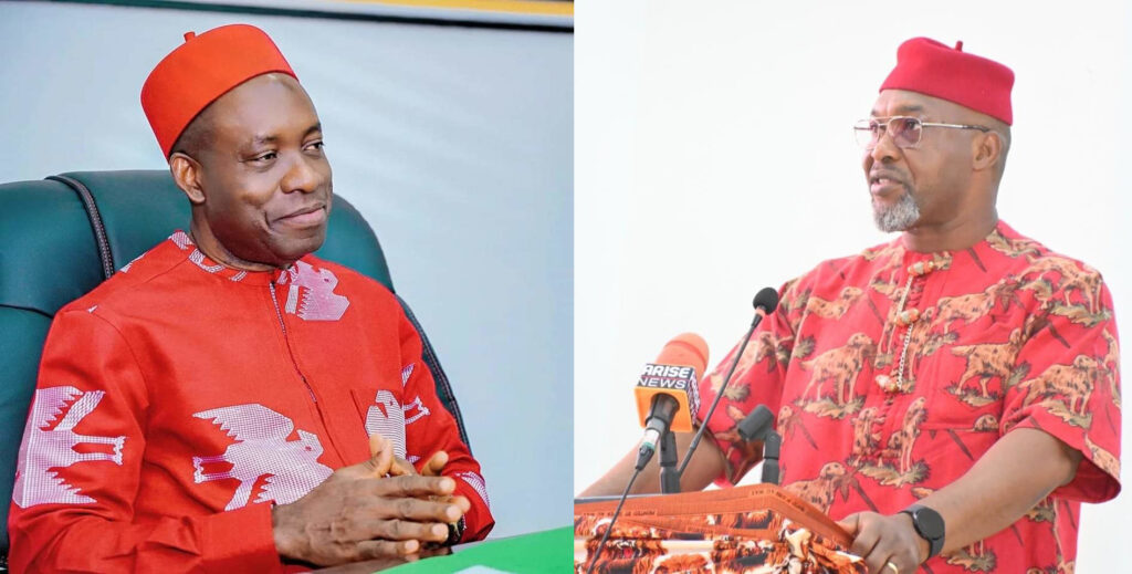 Anambra Governor Charles Soludo (L), Osita Chidoka (R)