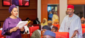 Natasha Akpoti-Uduaghan (L), Onyekachi Nwaebonyi (R)