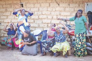 •Wailing villagers