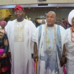L-R: First Lady of Lagos State, Dr. (Mrs.) Claudiana Ibijoke Sanwo-Olu; Deputy Governor of Benue State,  Dr. Sam Ode; Prelate of the Methodist Church Nigeria, His Eminence Dr. Oliver Ali Aba JP, and his wife, Deaconess Maria O. Aba, at the 65th Birthday Anniversary of His Eminence, Dr Oliver Ali Aba held at Hoares Memorial Methodist Cathedral, 321 Herbert Macaulay Road, Sabo, Yaba, Lagos