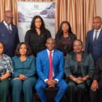 Seated (L–R): Mrs. Chioma Okigbo (Non-Exe. Dir.); Mrs Bernice Izilen Okosun (Non-Exe. Dir.), Mr Temitope Borishade (Chairman, BoD); Mrs Ijeoma Pearl Okoro (Non-Exe. Dir.), and Mr Samuel Onukwue (Non-Exe. Dir.)  Standing (L–R): Mr. Ademola Abidogun (MD/CEO); Mrs Chinenye Nwankwo (Coy Sec.); Mrs Ogonna Offor-Orabueze (Exe. Dir., Technical), and Mr Pius Edobor (Exe. Dir. FmFinance & Corporate Services)