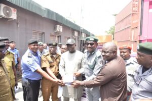 Nigeria Customs Service seizes N3.25bn worth of illicit drugs, fake cosmetics, and stolen vehicles at Apapa Port, Lagos, in a major anti-smuggling operation.