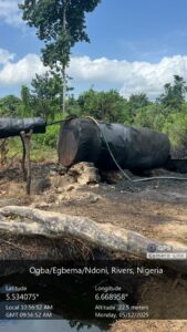 Navy dismantles nine illegal refineries, seizes over 170,000 litres of stolen products in Rivers