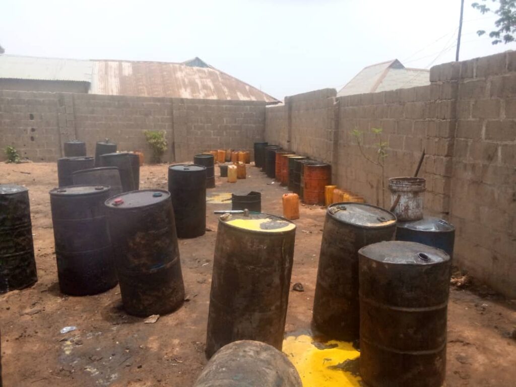 Kaduna police uncover illegal factory producing fake soya bean oil