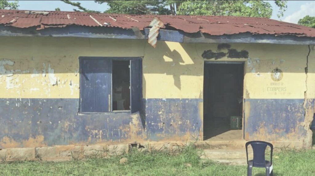 A classroom block in Effium central school