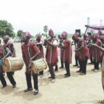 Drummers and dancers at the event