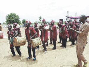Drummers and dancers at the event