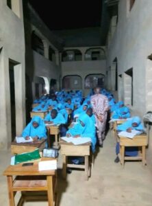 Students write WASSCE  English exams late Wednesday evening. May 28, 2025