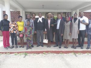 Justice Edem with Children’s Parliamentarians