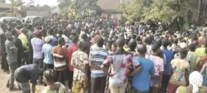 Ngbo youths when they protested Chinonso’s killing