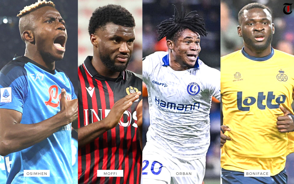 Nigerian strikers playing in Europe