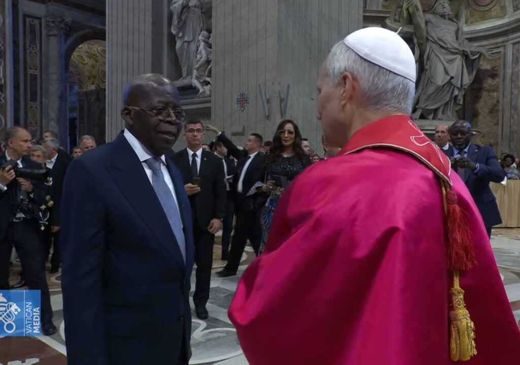 President Bola Tinubu and Pope Leo XIV