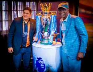 Sanwo-Olu receives premier league trophy
